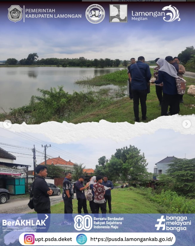 Foto: Kegiatan Pendampingan BPK oleh Juru UPT PSDA Deket di Waduk Kedungdowo