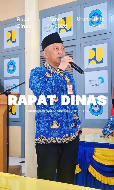 Foto: Persiapan Libur Hari Raya Idul Fitri, Dinas Sumber Daya Air dan Bina Konstruksi Gelar Rapat Koordinasi