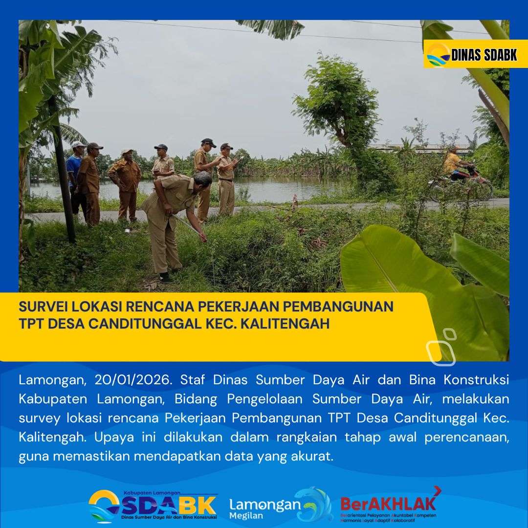 Foto: SURVEI PERENCANAAN PEKERJAAN PEMBANGUNAN TPT DESA CANDITUNGGAL KEC. KALITENGAH