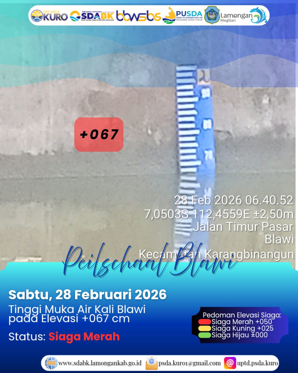 Foto: Peilschaal Blawi