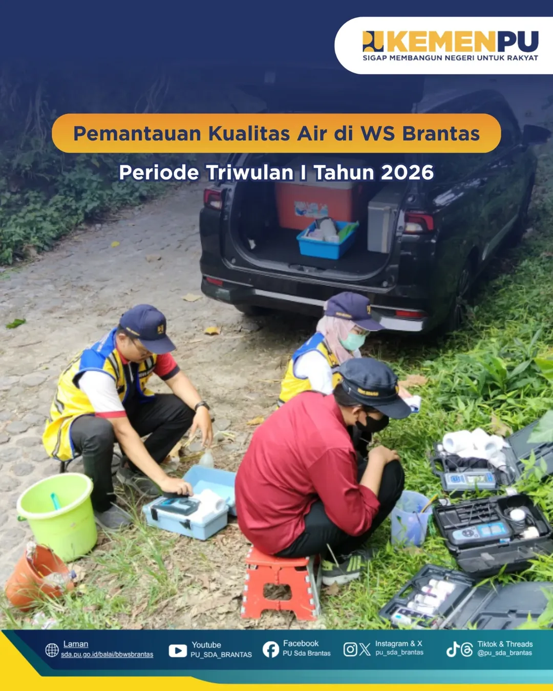 Foto: Pemantauan Kualitas Air di WS Brantas