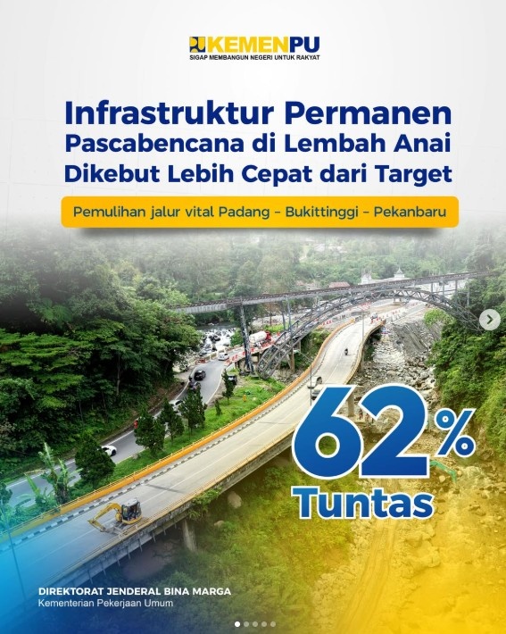 Foto: Pemulihan Infrastruktur pascabencana di Sumatera Barat