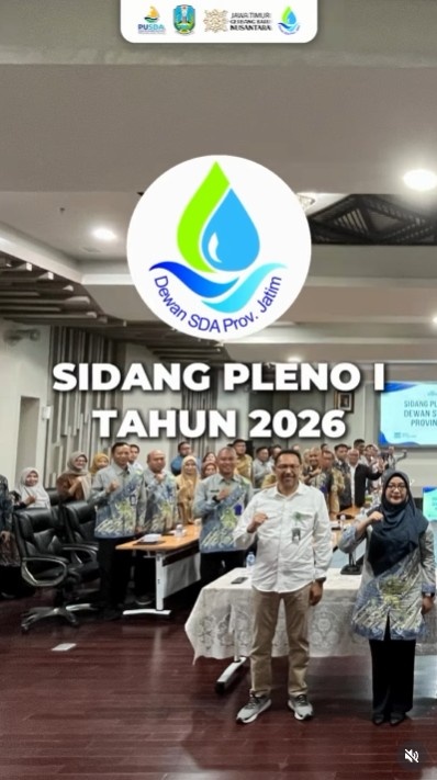 Foto: Sidang Pleno I 2026 Perkuat Tata Kelola Sumber Daya Air Berkelanjutan di Jawa Timur