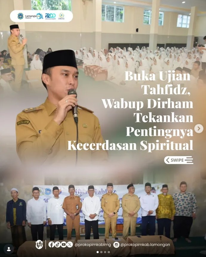 Foto: Buka Ujian Tahfidz, Wabup Dirham Tekankan Pentingnya Kecerdasan Spiritual