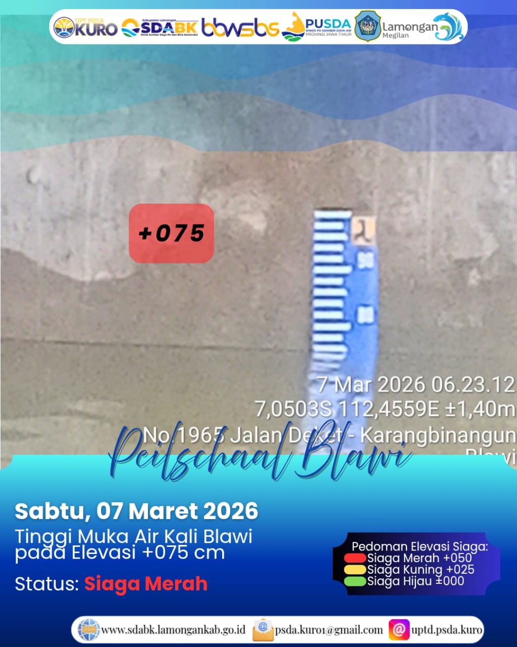 Foto: Peilschaal Blawi