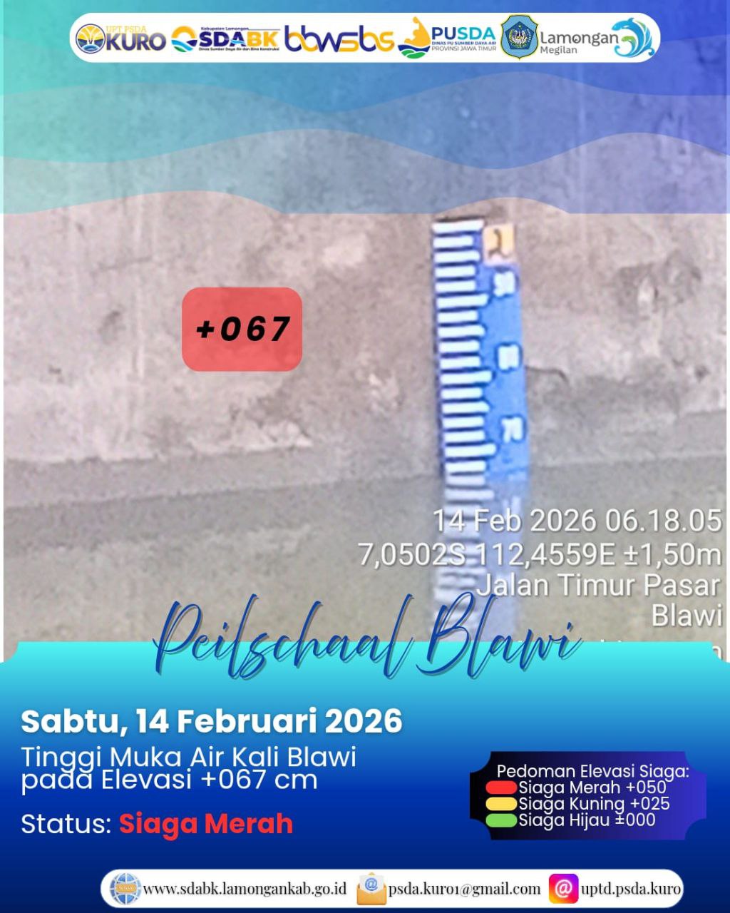 Foto: Peilschaal Blawi