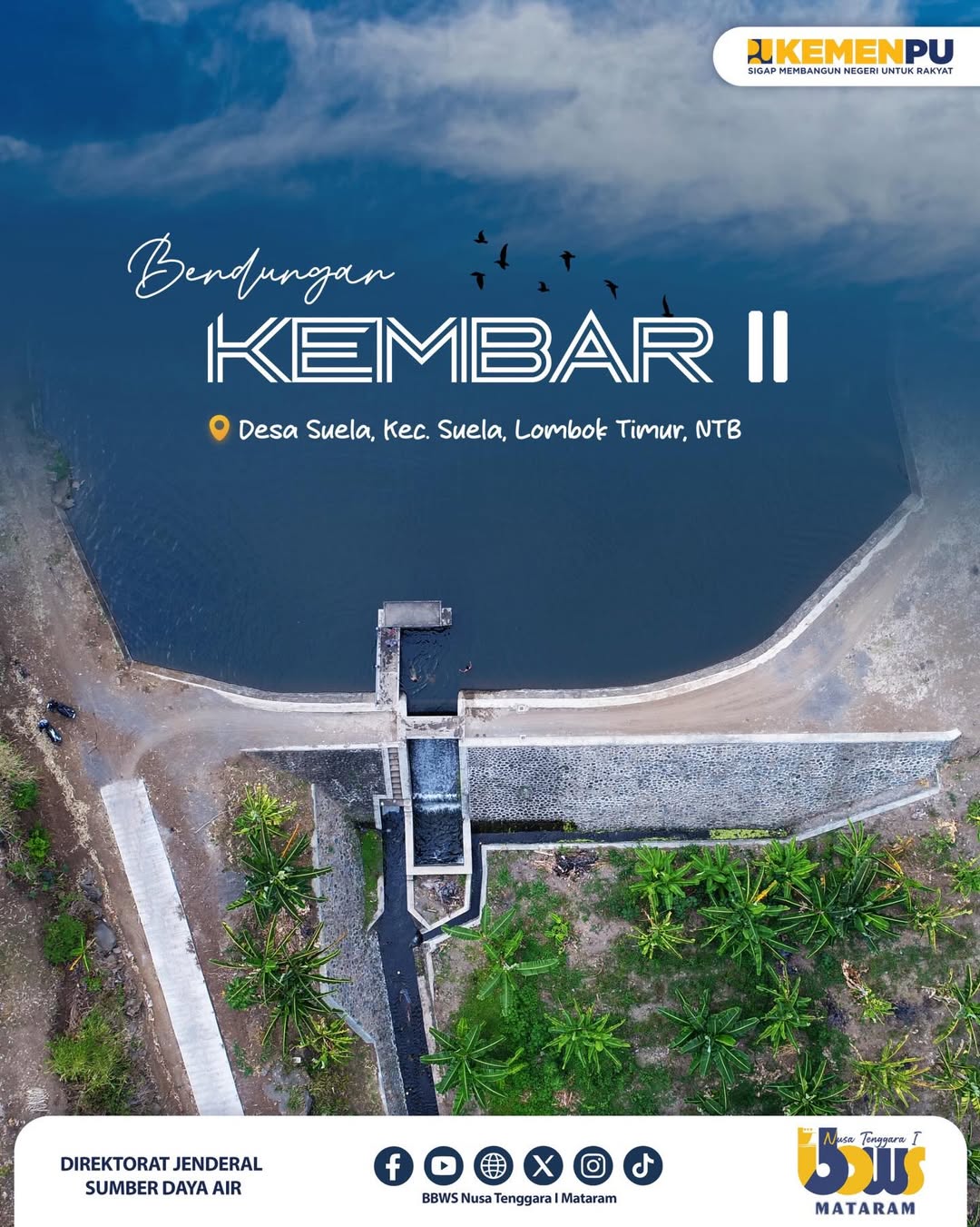Foto: Bendungan Kembar II Untuk Swasembada