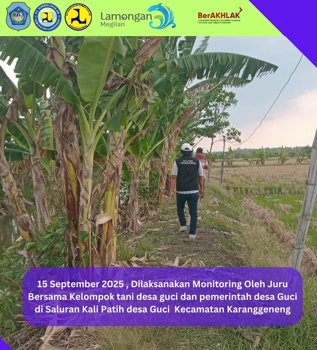 Foto: Monitoring Saluran Kali Patih Desa Guci