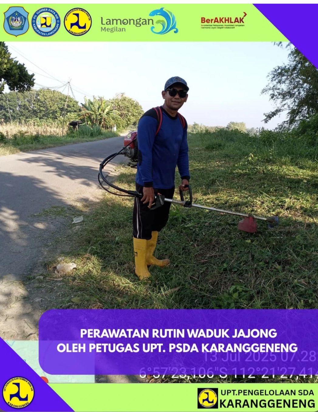 Foto: Perawatan Rutin Waduk Jajong