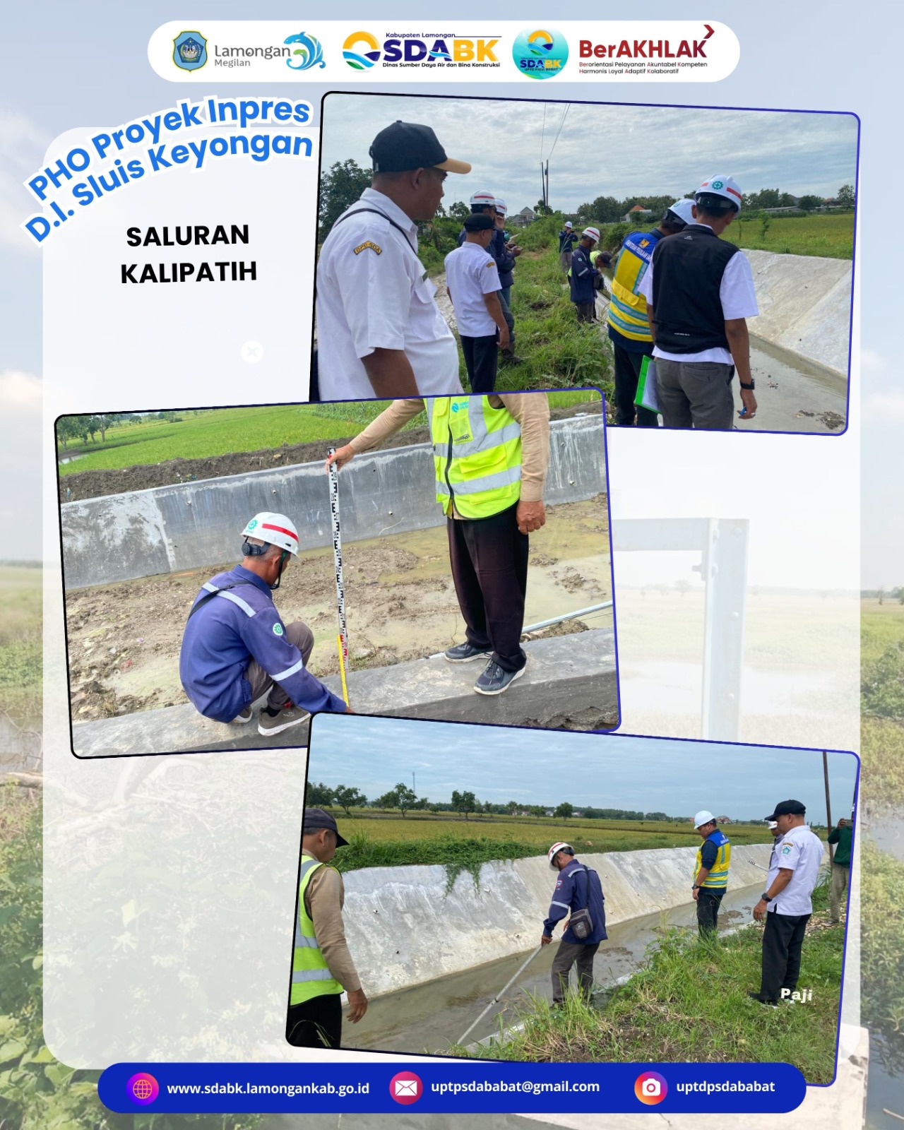 Foto: Pendampingan Pelaksanaan PHO (Provisional Hand Over) Proyek Inpres 02 💧