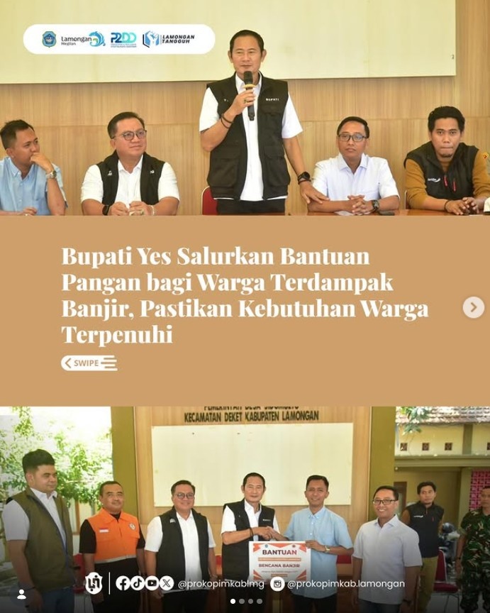 Foto: Bupati Yes Salurkan Bantuan Pangan bagi Warga Terdampak Banjir, Pastikan Kebutuhan Warga Terpenuhi
