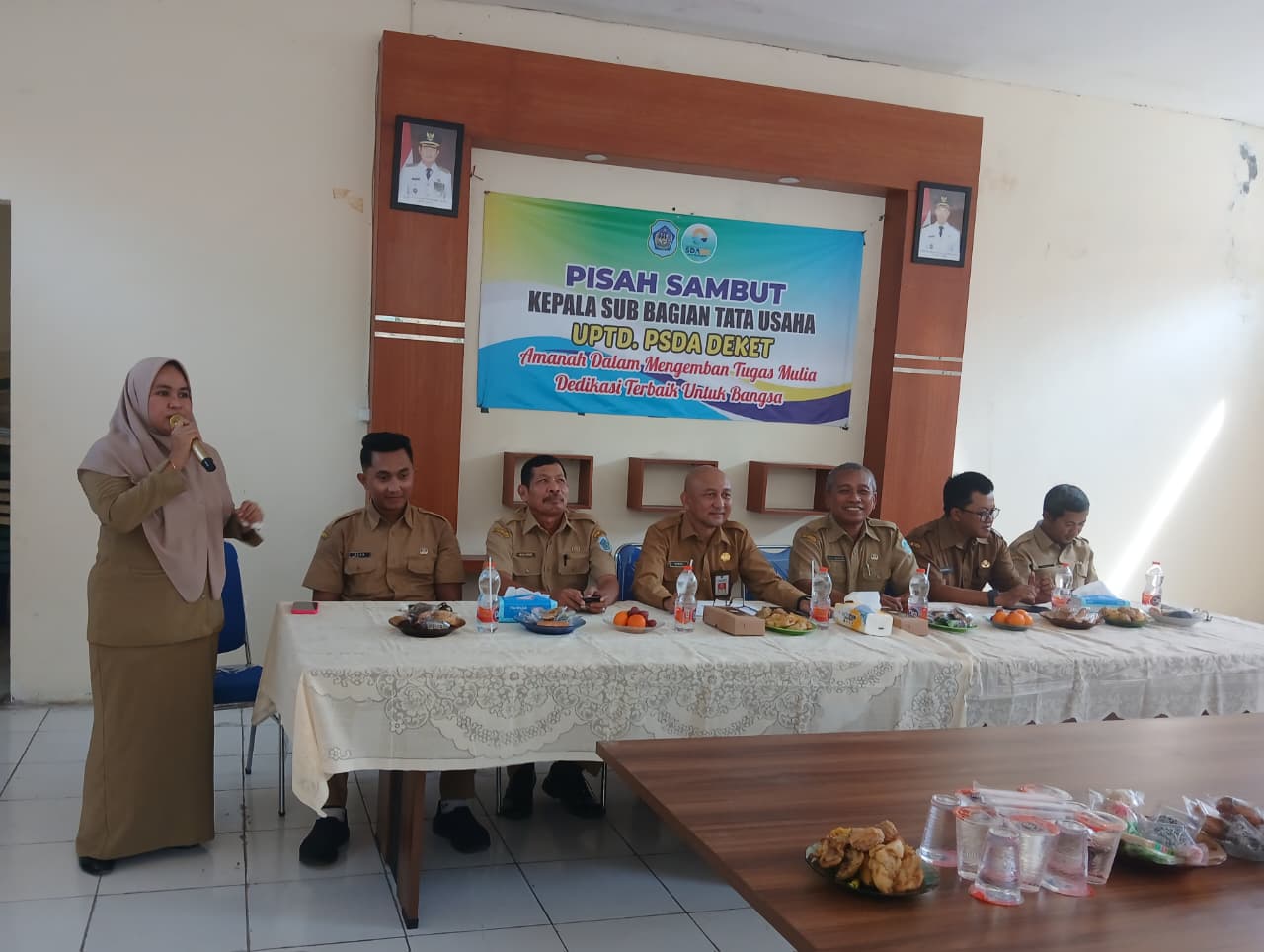 Foto: Pisah Sambut Kepala Subbagian Tata Usaha UPTD PSDA Deket