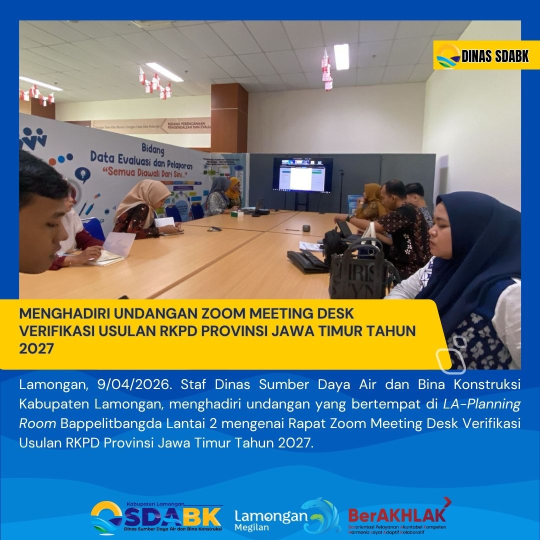 Foto: UNDANGAN ZOOM MEETING DESK VERIFIKASI USULAN RKPD PROVINSI JAWA TIMUR TAHUN 2027