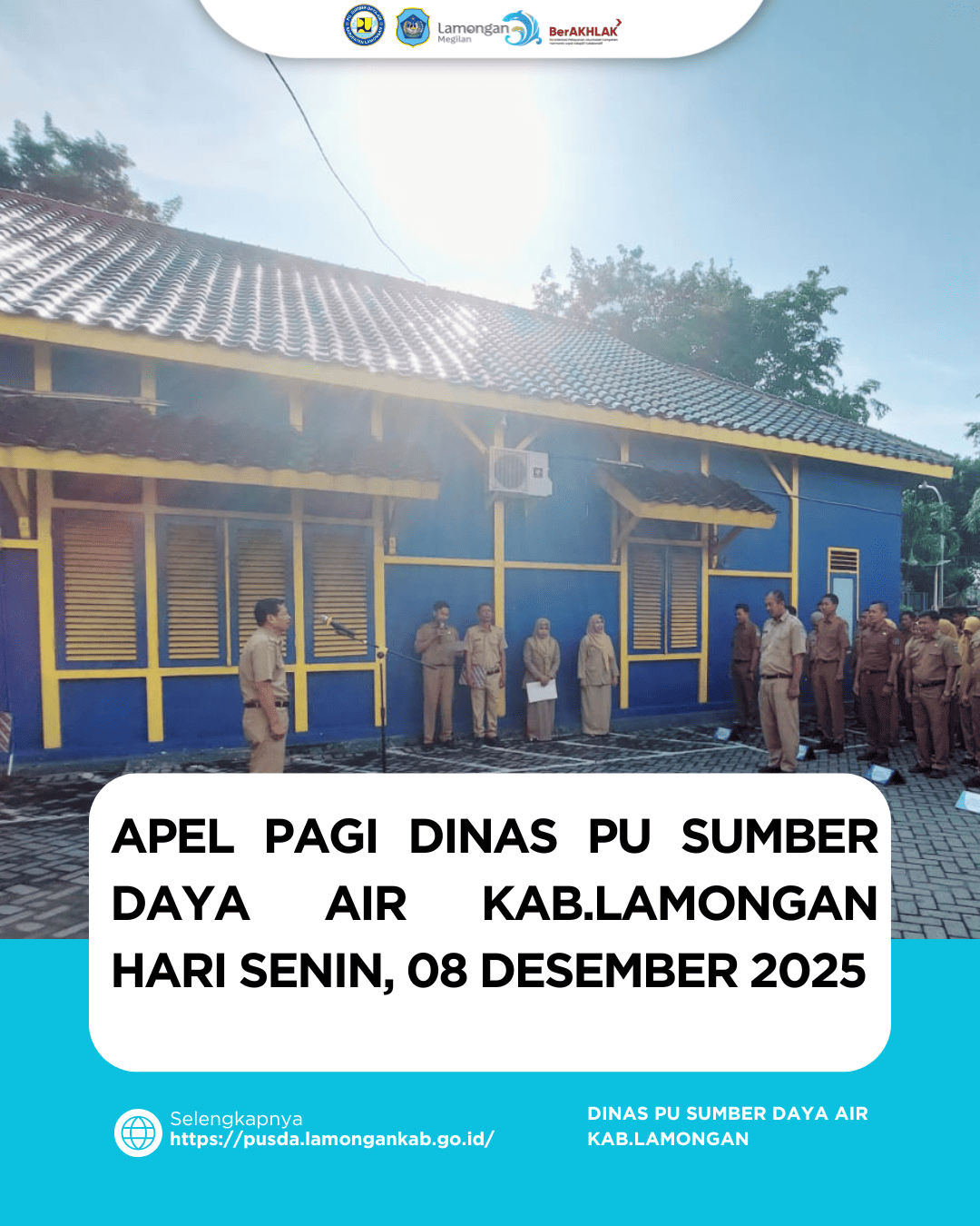 Foto: Kegiatan Apel Pagi Dinas PU Sumber Daya Air Kab.Lamongan