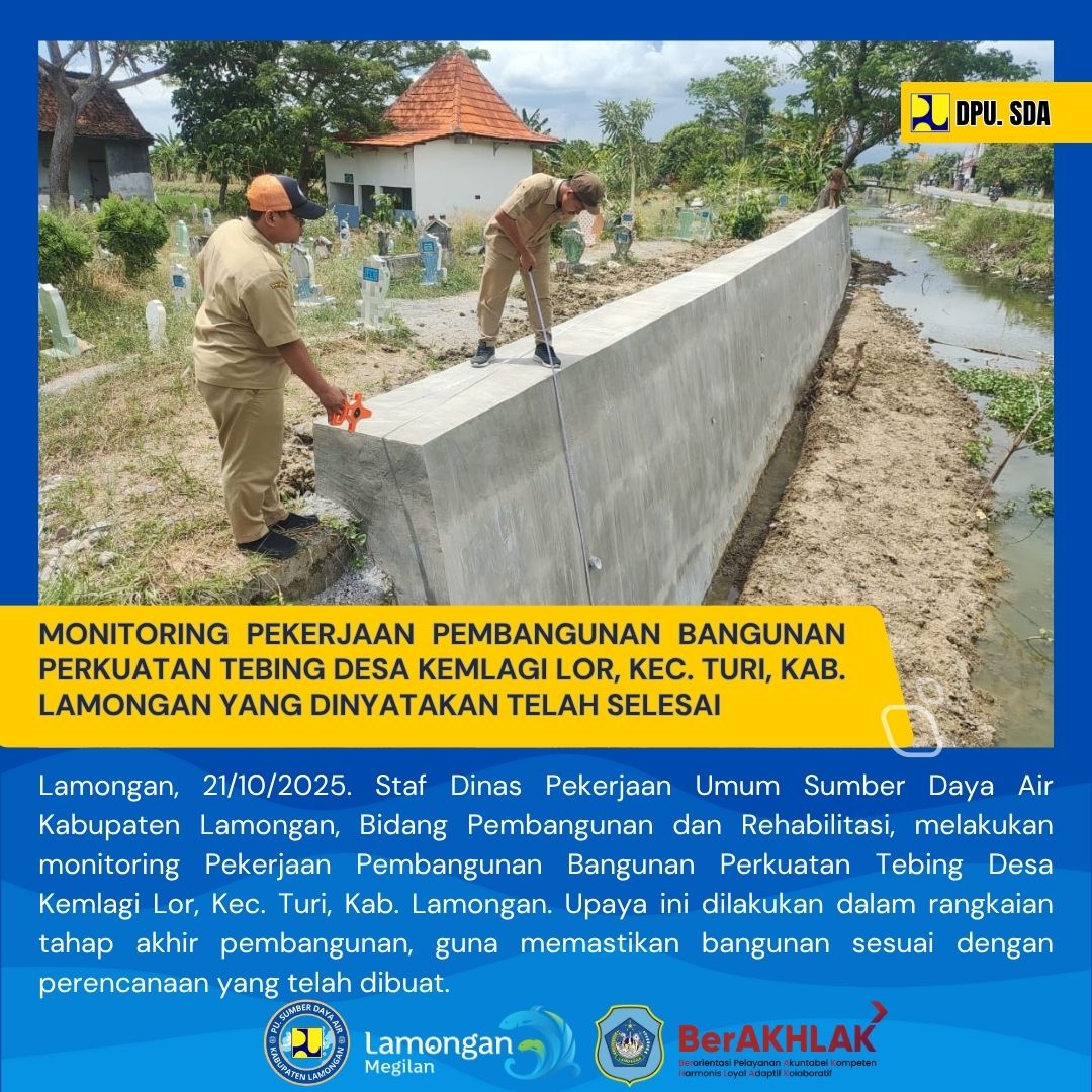 Foto: MONITORING PEMBANGUNAN YANG TELAH DINYATAKAN SELESAI