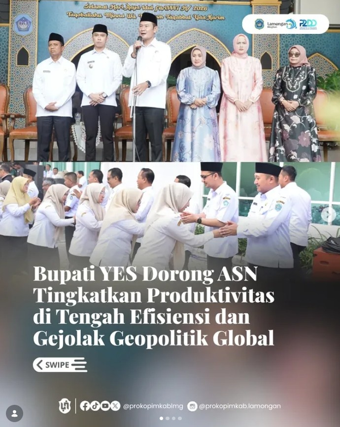 Foto: Bupati YES Dorong ASN Tingkatkan Produktivitas di Tengah Efisiensi dan gejolak Geopolitik Global