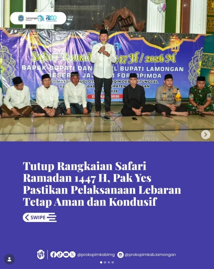 Foto: Tutup Rangkaian Safari Ramadan 1447H, Pak Yes Pastikan Pelaksanaan Lebaran Tetap Aman dan Kondusif
