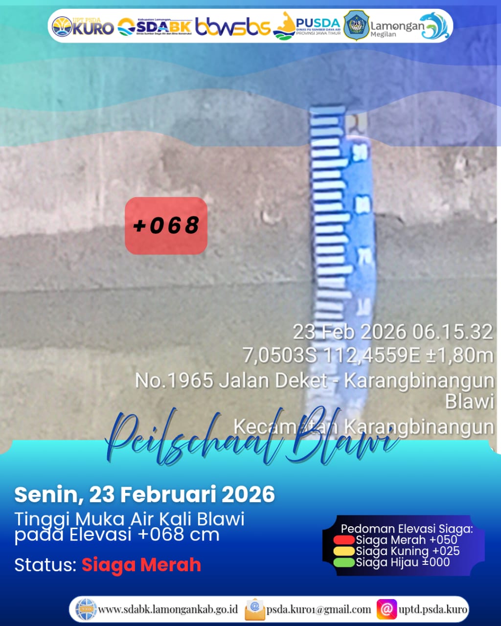 Foto: Peilschaal Blawi