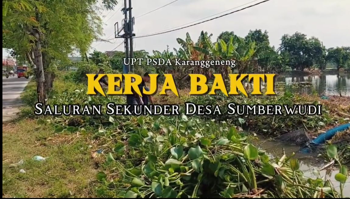 Foto: Kerja Bakti Saluran Sekunder Desa Sumberwudi
