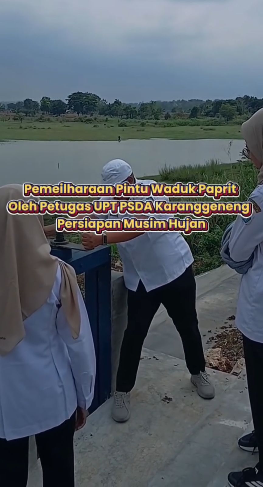 Foto: Pemeliharaan Pintu Waduk Paprit UPT PSDA Karanggeneng