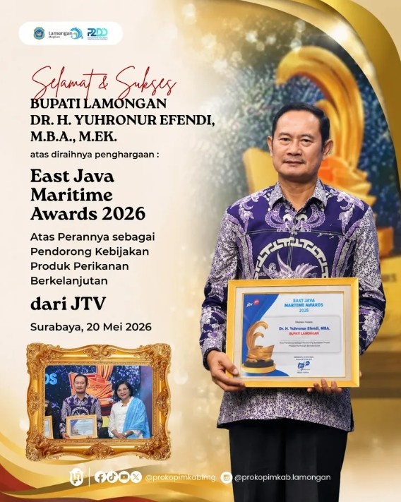 Foto: Selamat dan Sukses atas diraihnya East Java Maritime Awards 2026