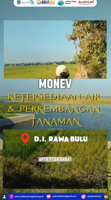 Foto: Monitoring Ketersediaan Air & Perkembangan Tanaman