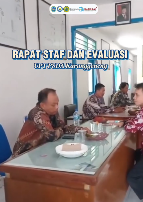 Foto: Rapat Staf & Evaluasi UPT PSDA Karanggeneng