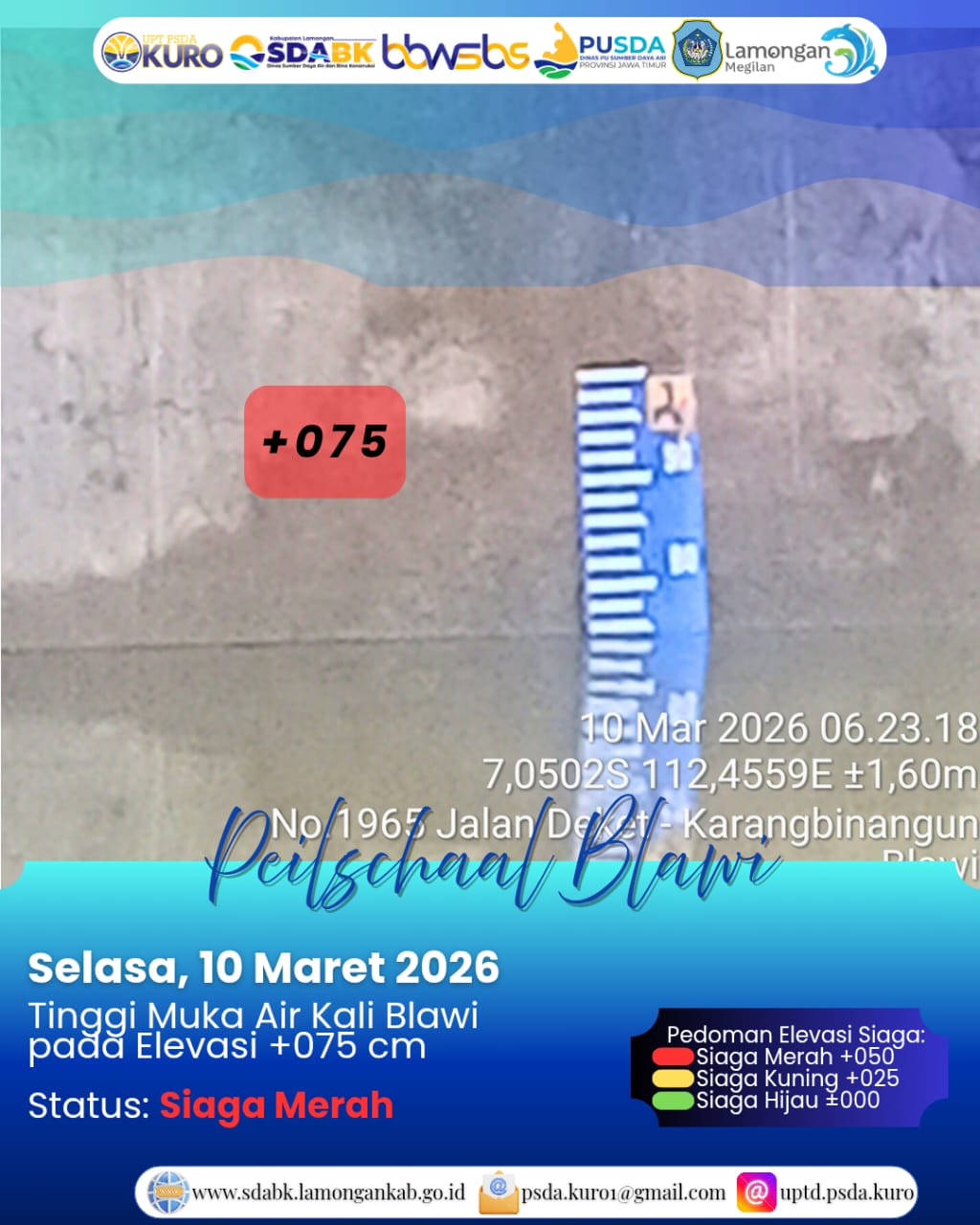 Foto: Peilschaal Blawi