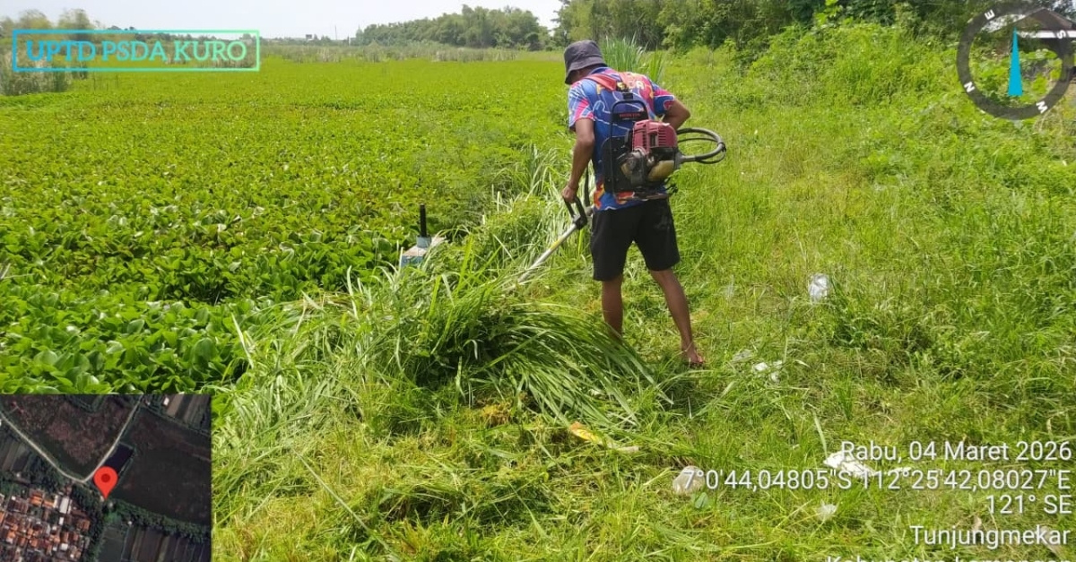 Foto: Lingkungan Bersih, Operasional Optimal di Area Pintu Air 3 Waduk Palangan dalam Pemeliharaan Infrastruktur