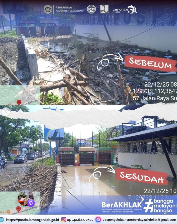 Foto: Kegiatan kerja Bakti di Dam Puspa Desa Kebet