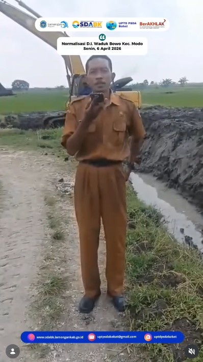 Foto: Normalisasi D.I Waduk Bowo Kecamatan Modo