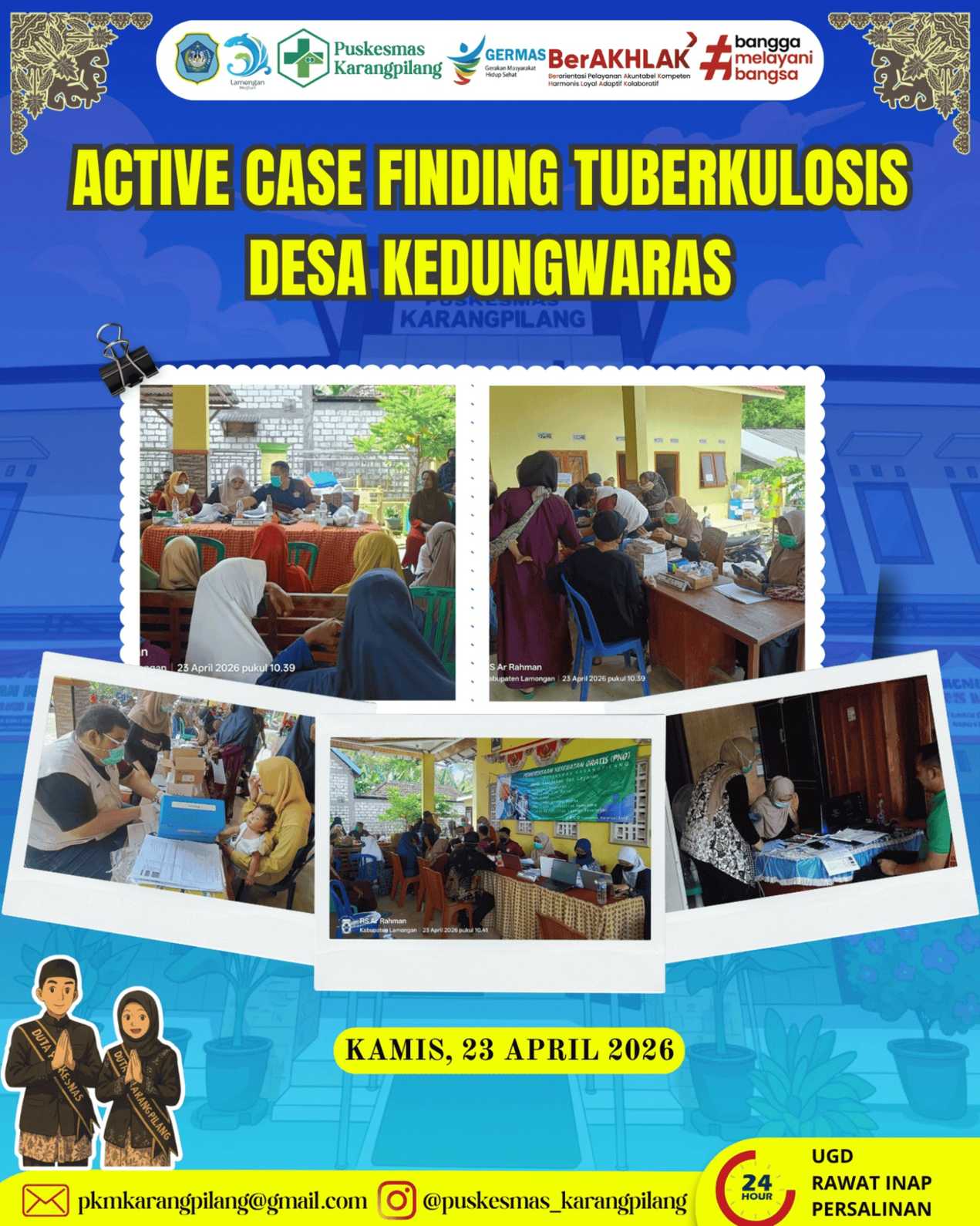 Foto: Active Case Finding (ACF) Tuberkulosis Desa Kedungwaras