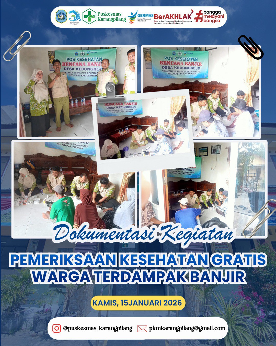 Foto: Pemeriksaan Kesehatan Gratis bagi Warga Terdampak Banjir