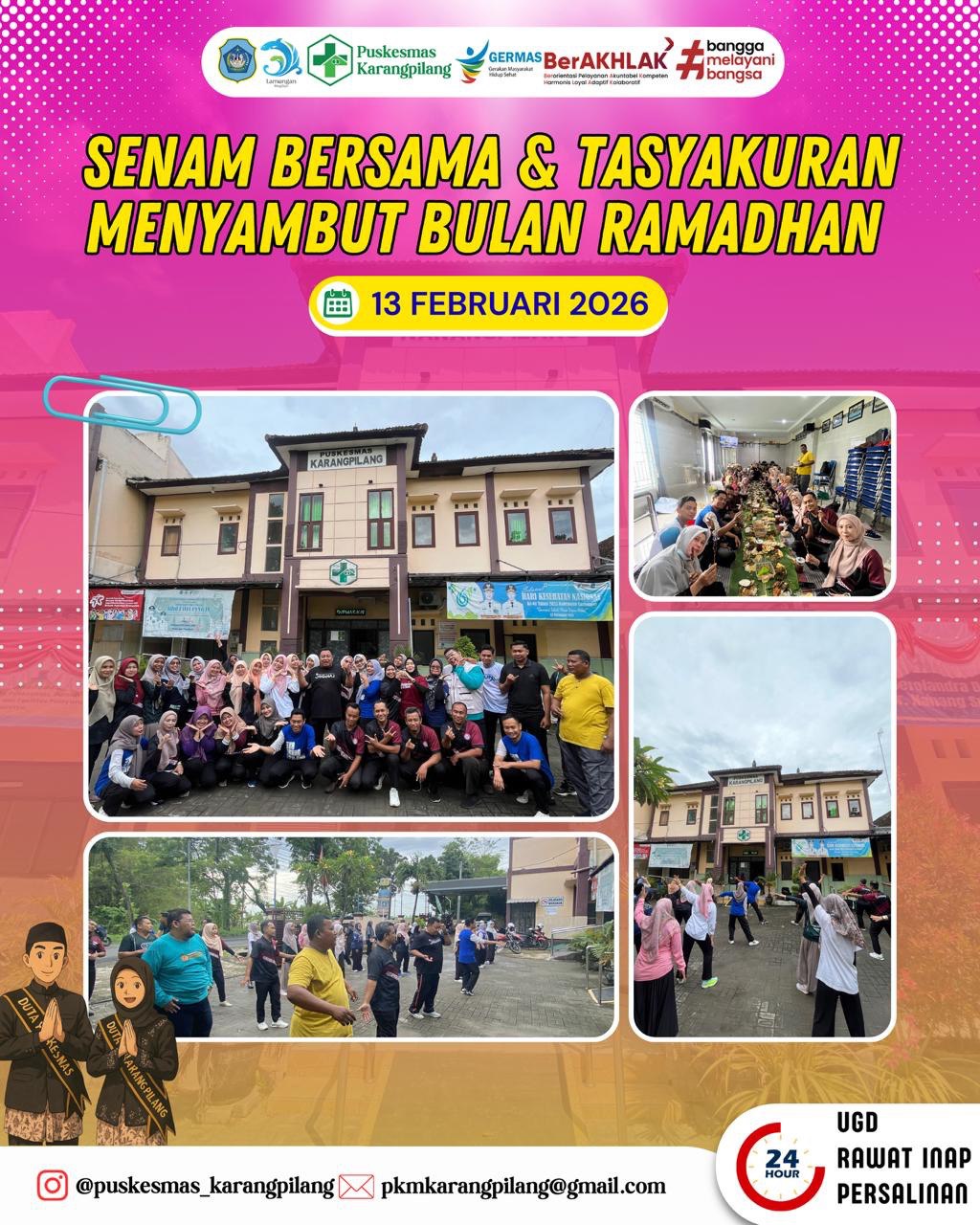 Foto: Senam Bersama & Tasyakuran Menyambut Bulan Ramadan