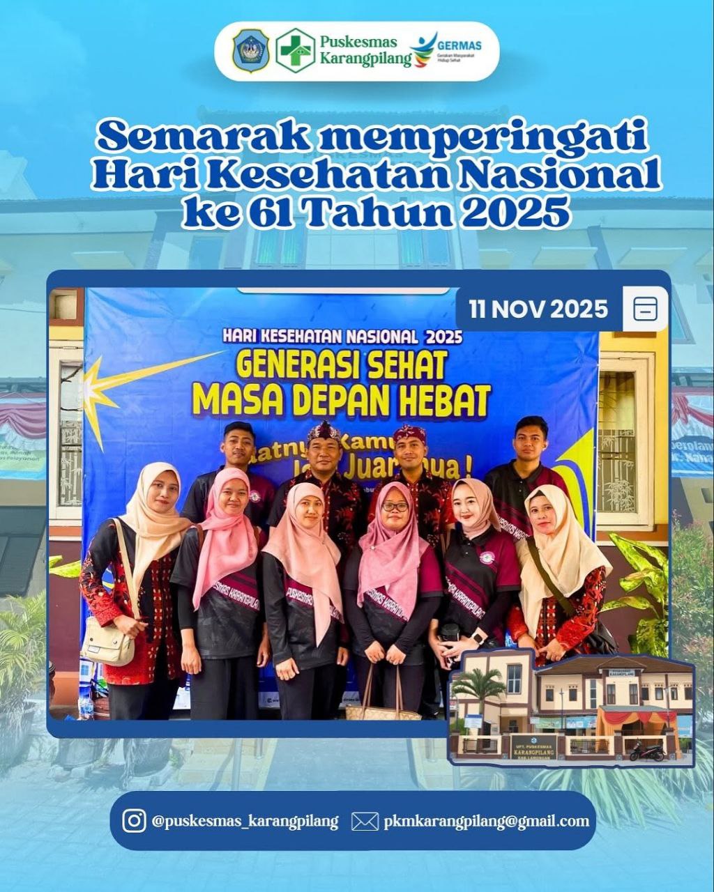 SEMARAK MEMERIAHKAN HARI KESEHATAN NASIONAL KE 61 TAHUN 2025