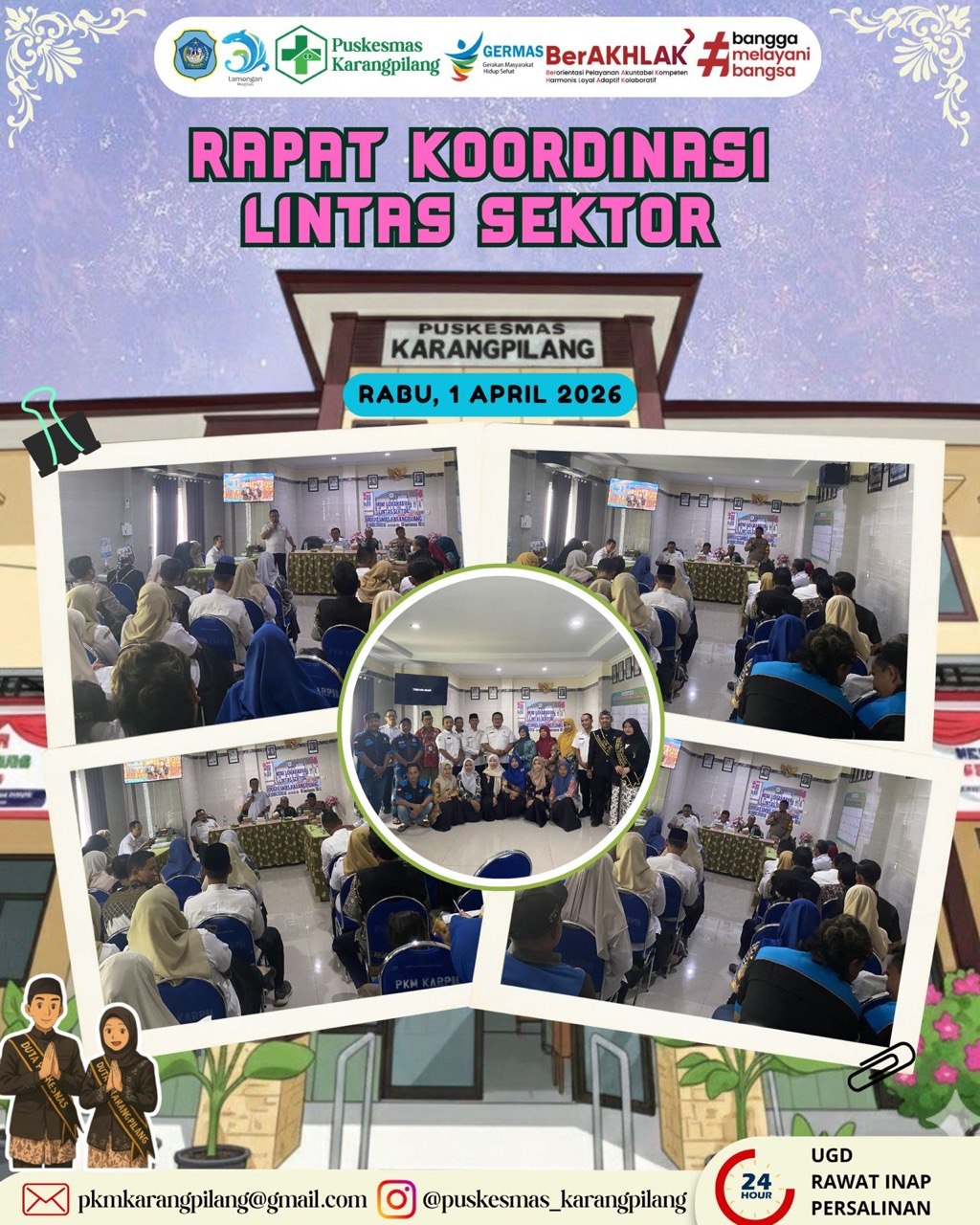 Foto: Rapat Koordinasi Lintas Sektor Puskesmas Karangpilang