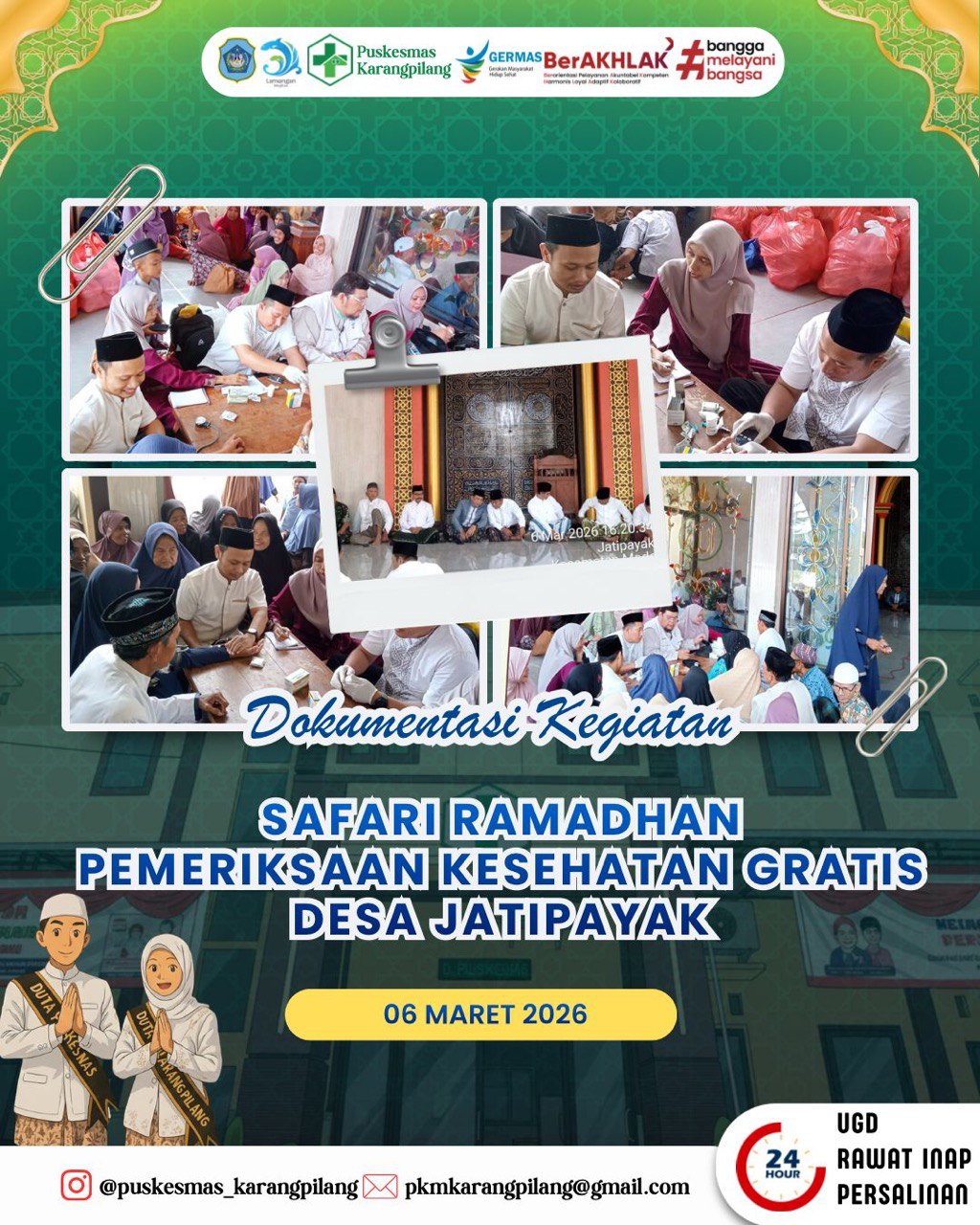 Foto: Safari Ramadhan Pemeriksaan Kesehatan Gratis di Desa Jatipayak
