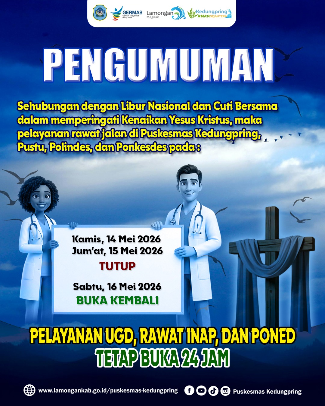 Foto: PENGUMUMAN LIBUR DAN CUTI HARI KENAIKAN YESUS KRISTUS