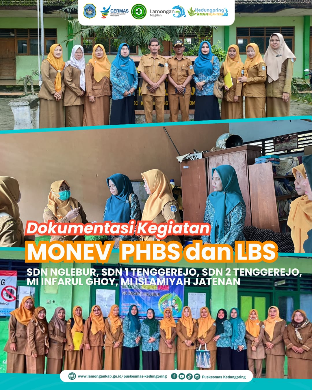 Foto: MONEV PHBS DAN LBS (DESA NGLEBUR DAN DESA TENGGEREJO)