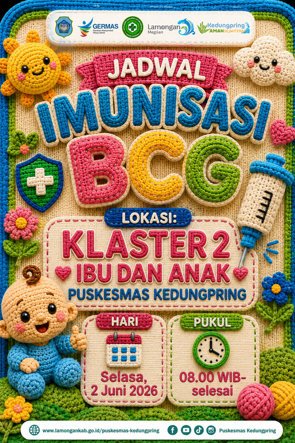 Foto: JADWAL IMUNISASI BCG JUNI 2026