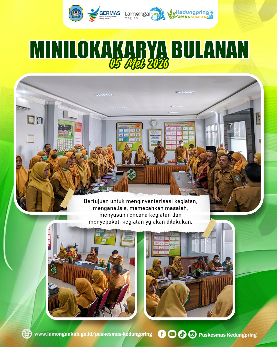 Foto: MINILOKAKARYA BULANAN (MEI 2026) PUSKESMAS KEDUNGPRING