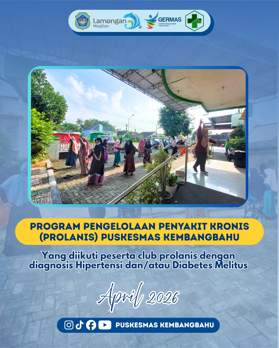 Foto: Kegiatan PROLANIS di Puskesmas Kembangbahu
