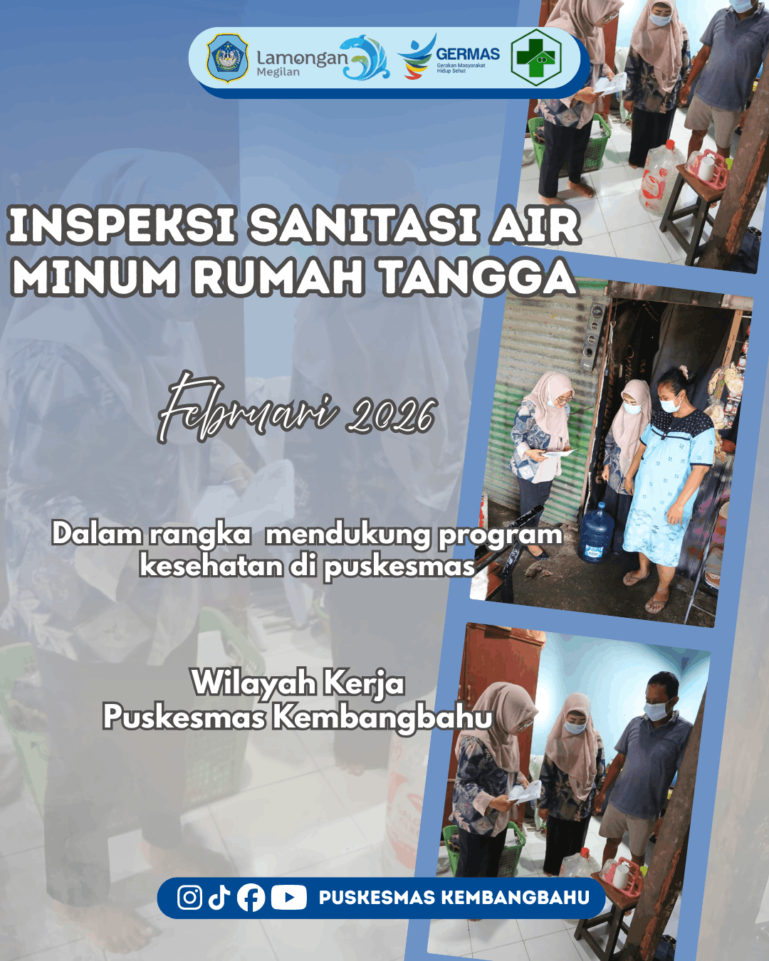 KEGIATAN INSPEKSI SANITASI AIR MINUM RUMAH TANGGA