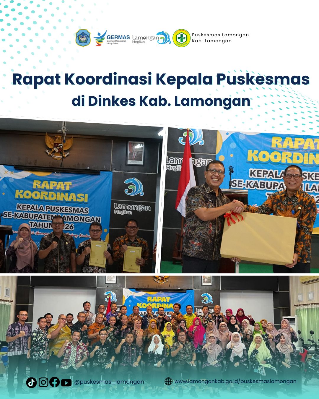 Rapat Koordinasi Kepala Puskesmas Dinas Kesehatan Kabupaten Lamongan