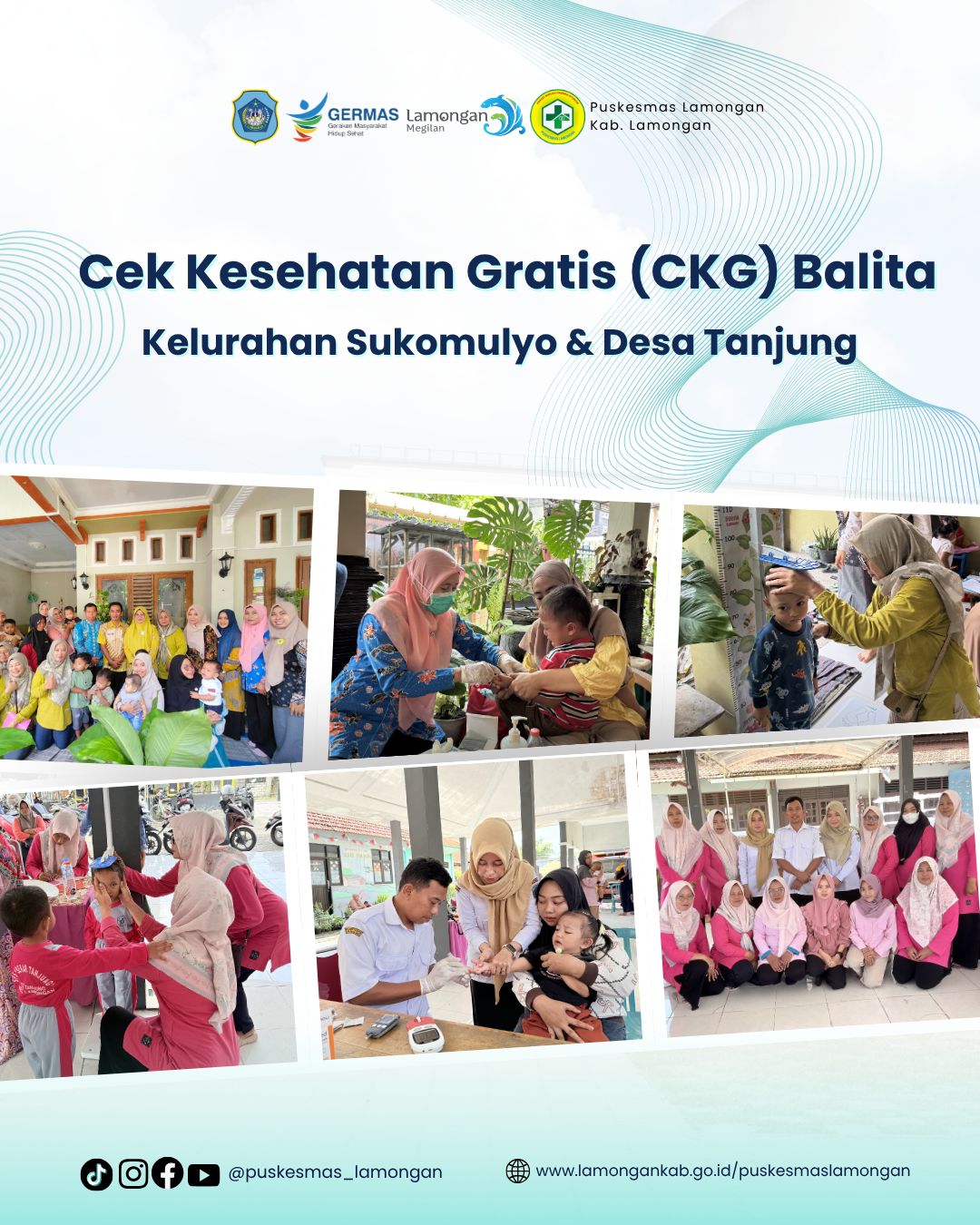 Foto: CKG Balita di Kelurahan Sukomulyo dan Desa Tanjung