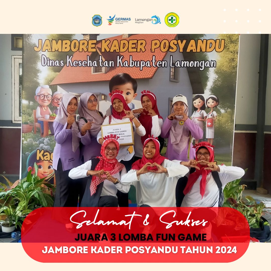 PUSKESMAS LAMONGAN JUARA 3 LOMBA FUN GAME