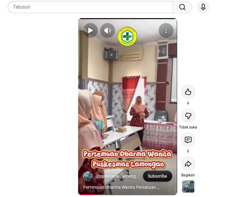 Foto: Pertemuan Dharma Wanita Puskesmas Lamongan