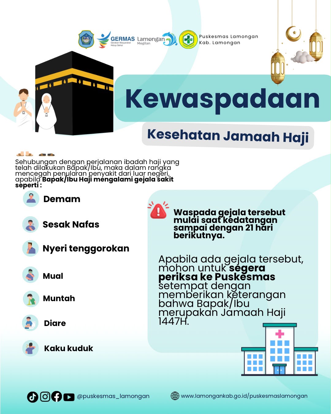 Foto: KEWASPADAAN KESEHATAN JAMAAH HAJI 1447 H