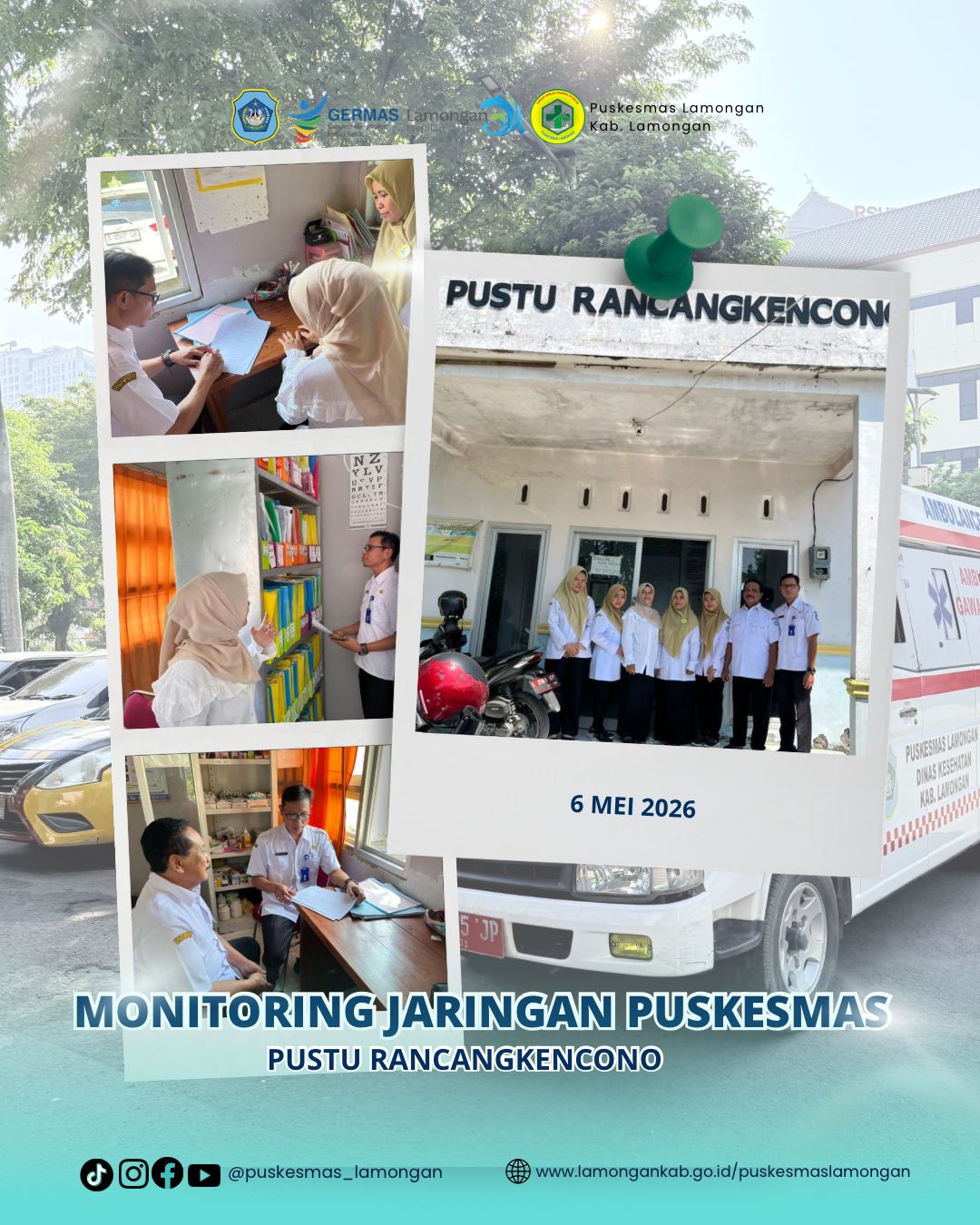 Foto: MONITORING & EVALUASI JARINGAN PUSKESMAS, PUSTU RANCANGKENCONO