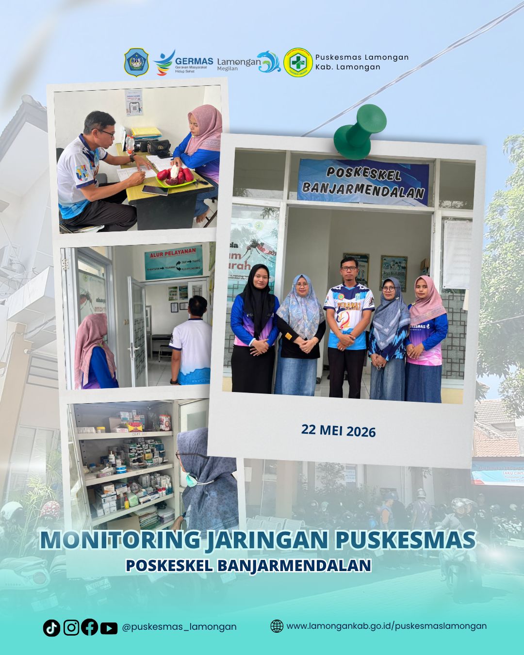 MONITORING JARINGAN PUSKESMAS, POSKESKEL BANJARMENDALAN